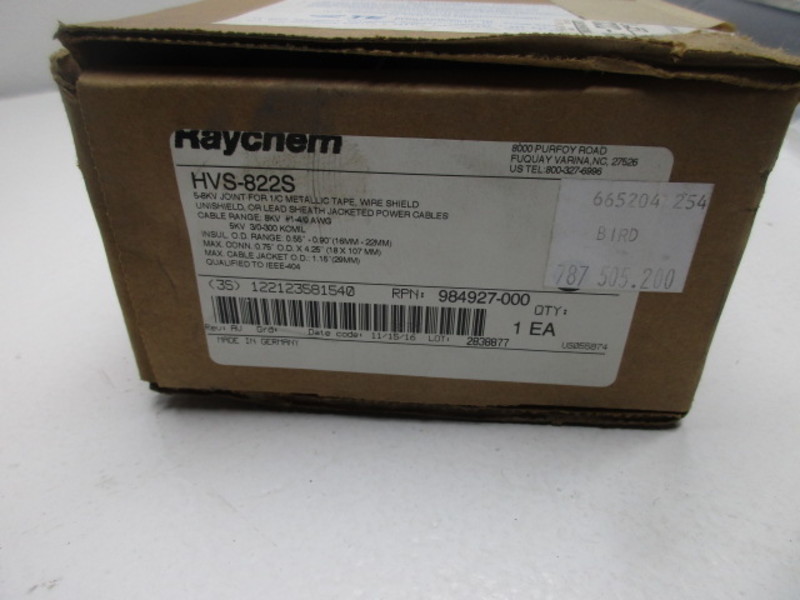 RAYCHEM HVS-822S 1C1 4/0 AWG 8KV WIRE SPLICE KIT * NEW IN BOX * | eBay