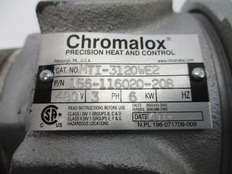 CHROMALOX MTI-3120WE2 156-116020-208 480V NSMP