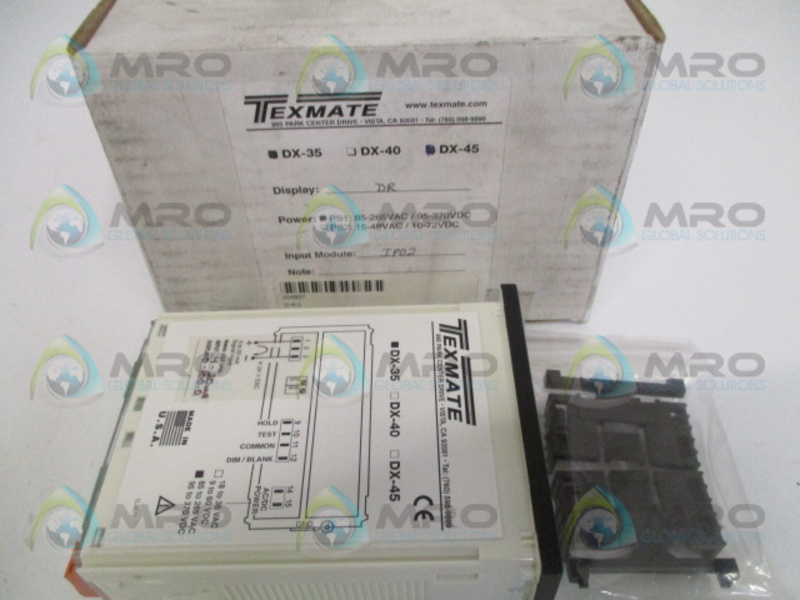 TEXMATE DX-35-DR-PS1-IP02 PROGRAMMABLE PANEL METER CONTROLLER *NEW IN BOX*
