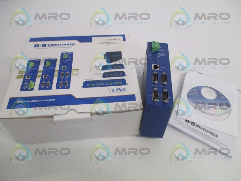 B&B ELECTRONICS BB-ESR904 VLINX ETHERNET SERIAL SERVER * NEW IN BOX ...